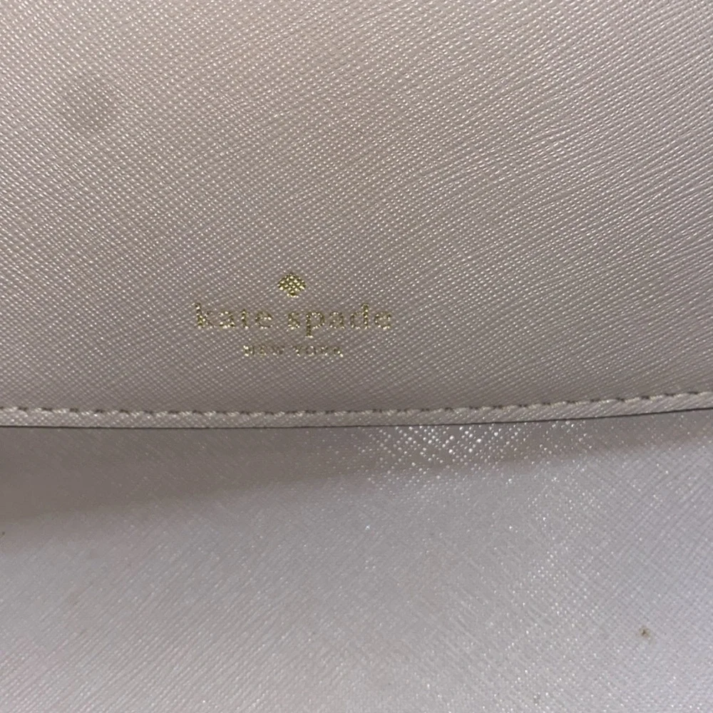 Kate Spade Pale Grey Top Handle Crossbody Purse - Picture 2 of 7
